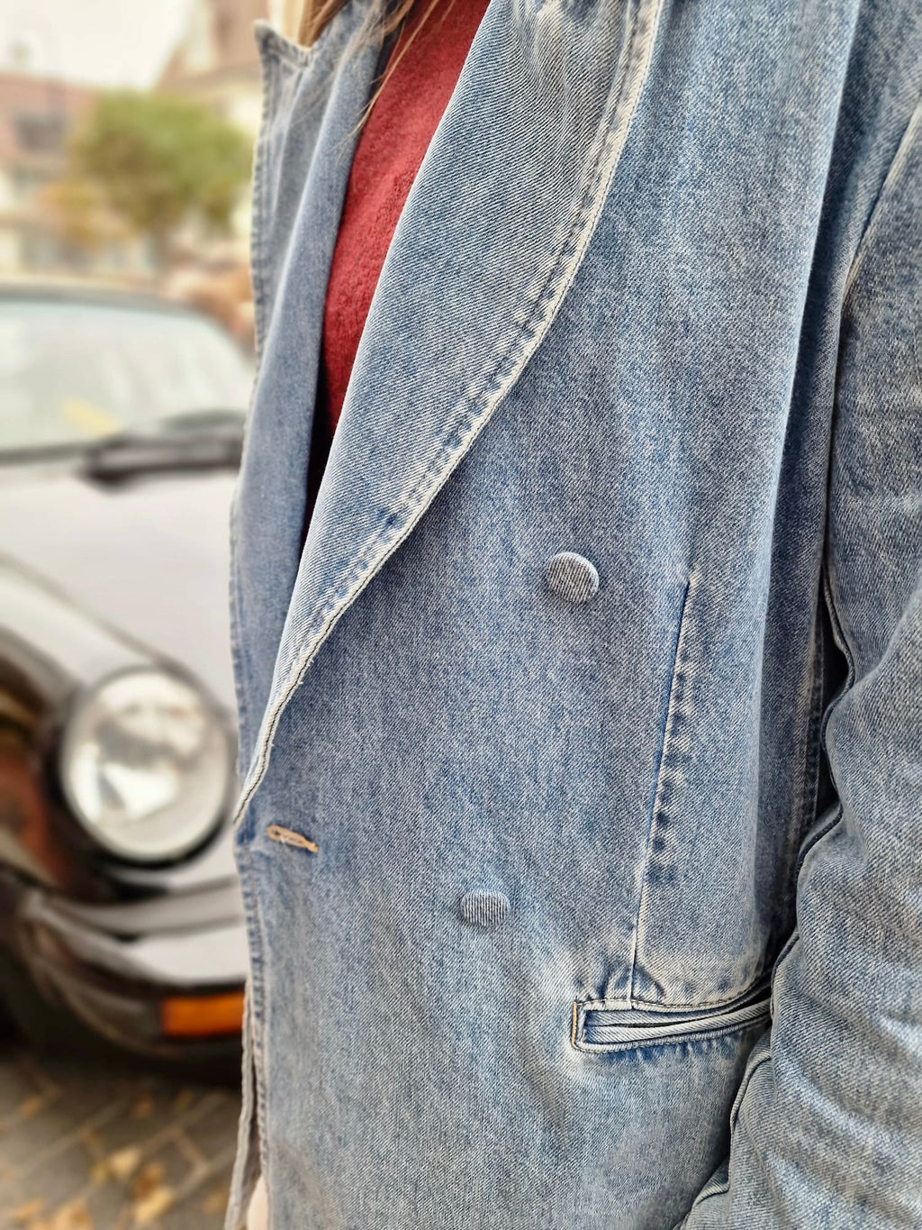 Light oversized Denim Blazer – Casual Chic