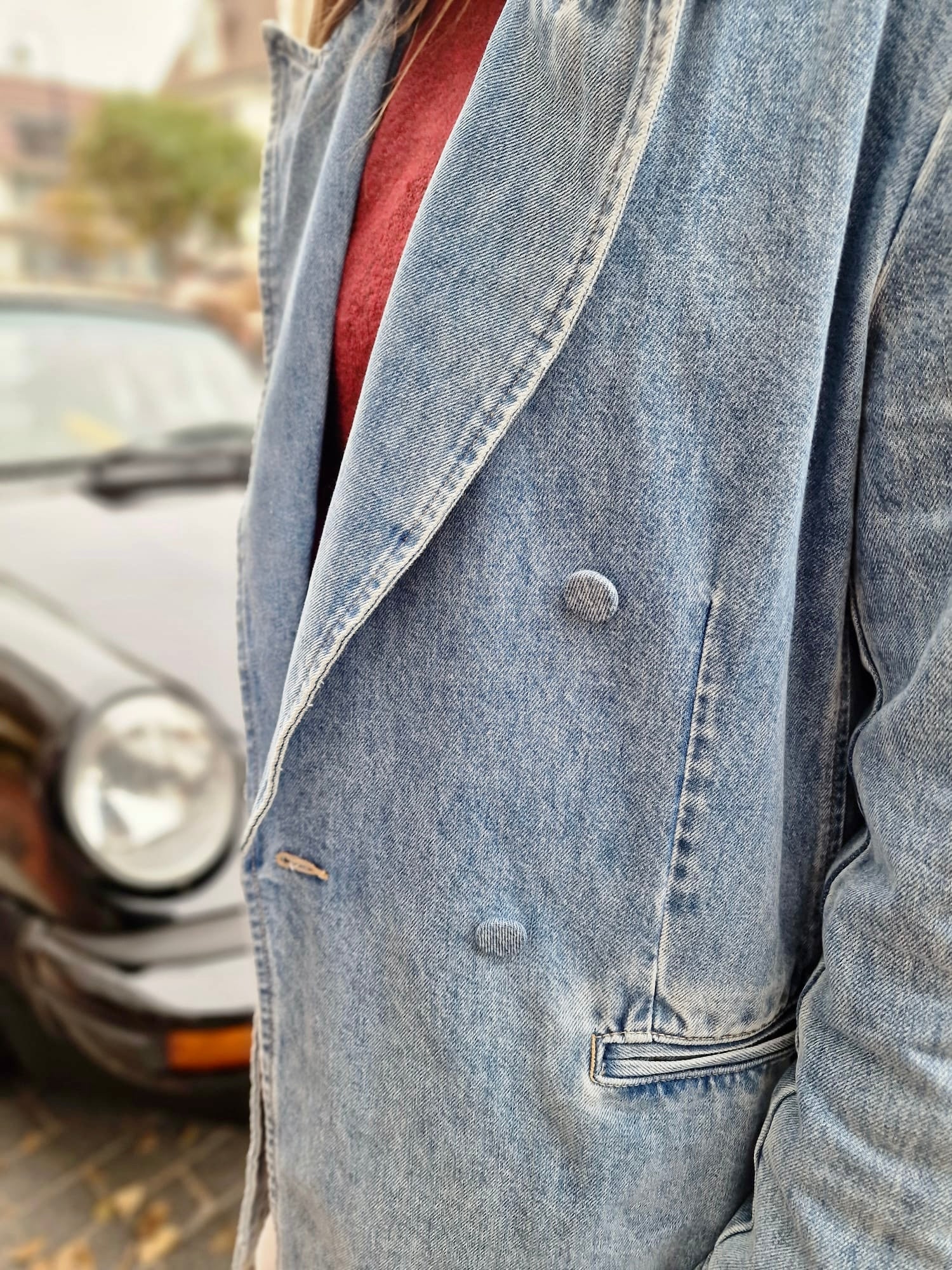 Light oversized Denim Blazer – Casual Chic