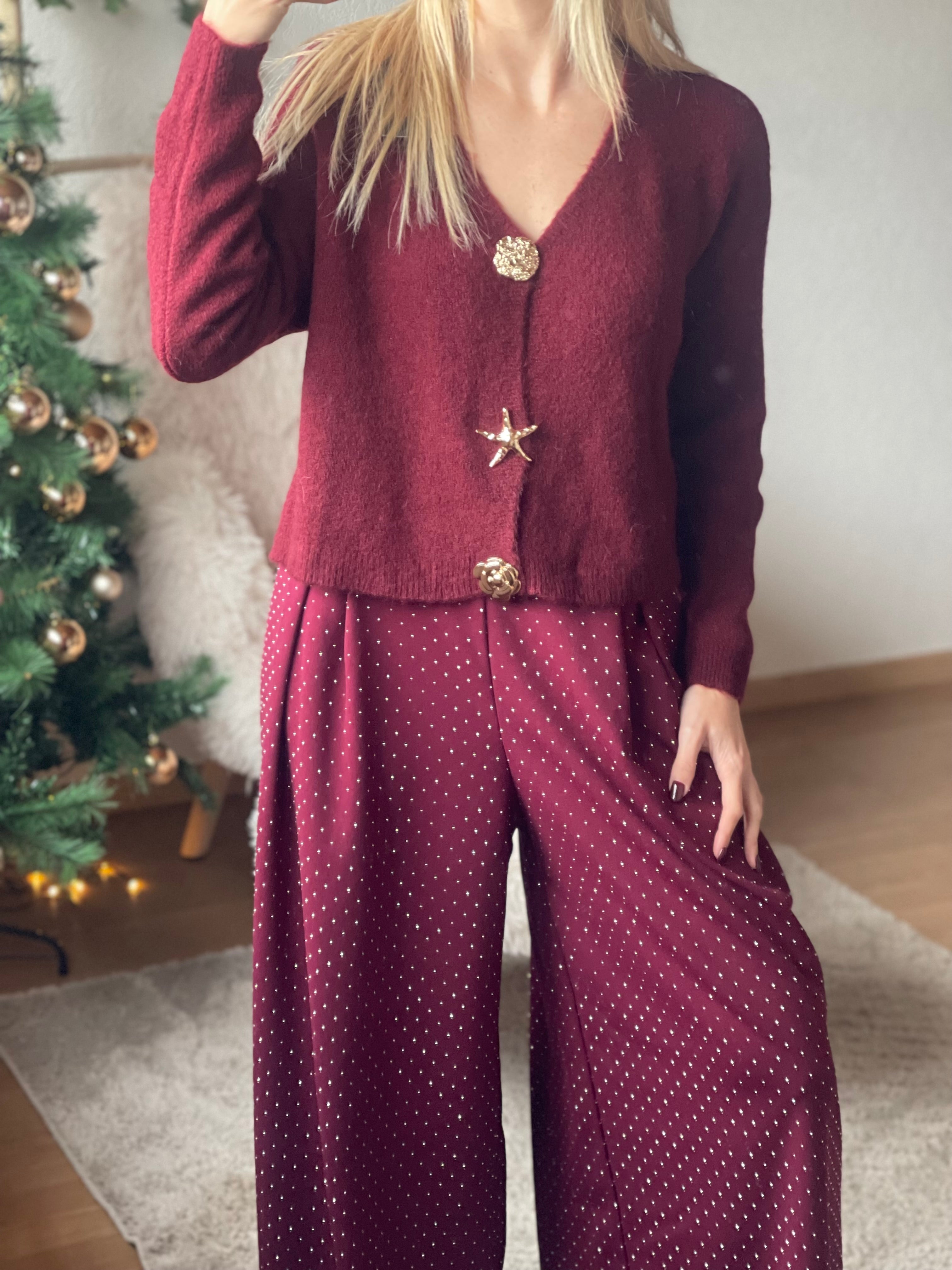 Solenne magic trousers ✨ Burguny