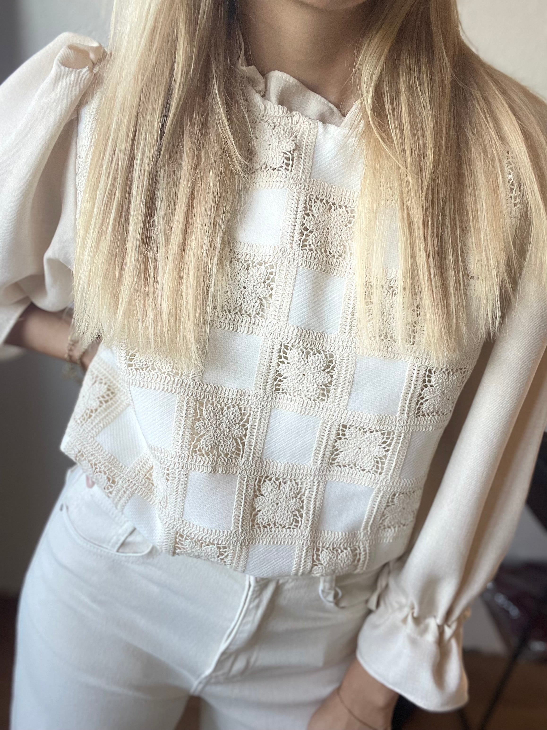 Romantic Crochet Blouse