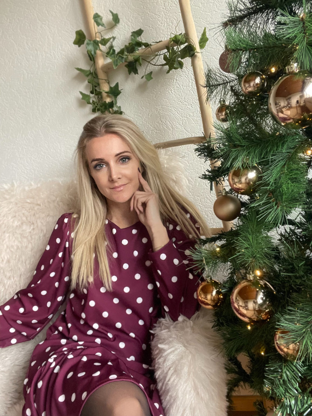 Maribelle Polka Swing Dress✨