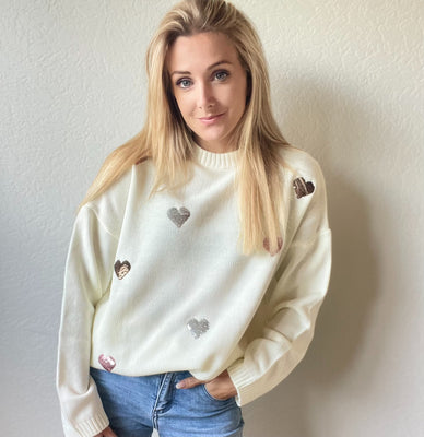 Luna Heart Sweater